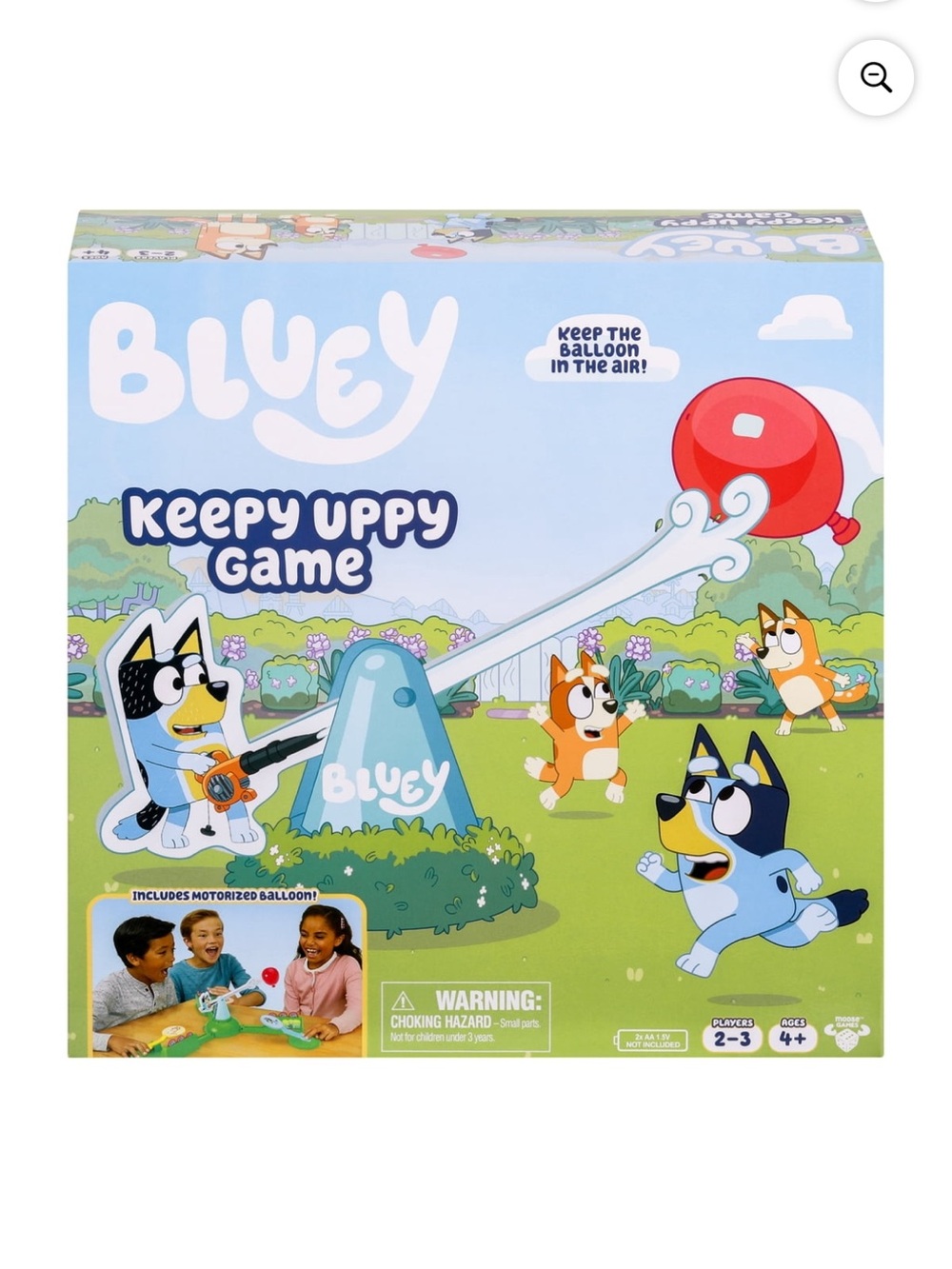 Bluey Keepy Uppy Game - Blue and Red Kids Balloon Game